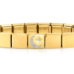 GLAM Gold Moon & Star Bracelet