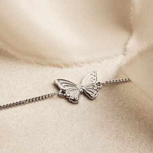 Tempest Meadow Silver Beautiful Butterfly Bracelet