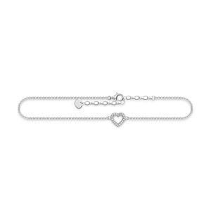 Glam & Soul Silver Heart Anklet