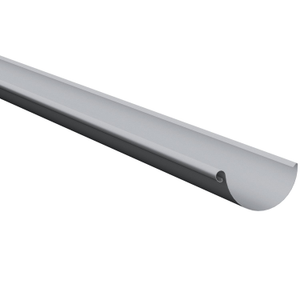 Lindab Magestic Galvanised Steel 3m Half Round Gutter - 125mm