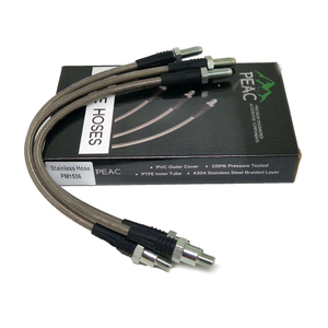 3pc Stainless Steel Braided Brake Hoses  S2/2A 88in 54-71 (approx) UNF +50mm - OUT OF STOCK, NO ETA