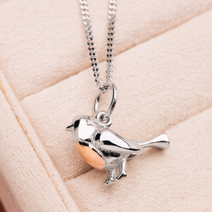 Tempest Wald Silver Robin Necklace