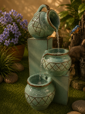 Eshbilia Glazed Green Water Feature New Collection March 2025