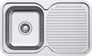 Classic Standard 780 No Tap Hole Single Bowl & Drainer [254002]