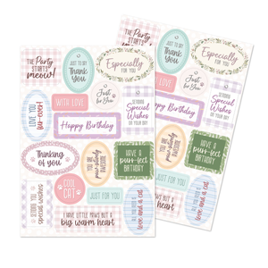 Crafty Kittens Die Cut Sentiments, 2 sheets
