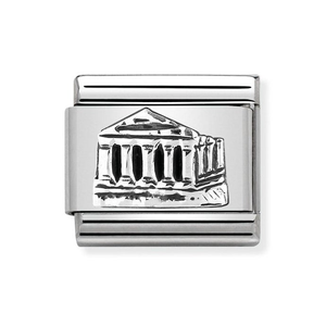 Classic Silver Parthenon Charm