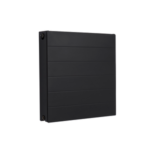 Milano Alora - Black Horizontal Flat Panel Type 22 Convector Radiator - 600mm x 600mm