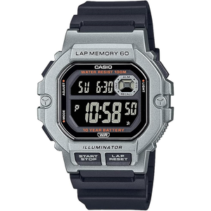 Casio Digital Watch Black Silver