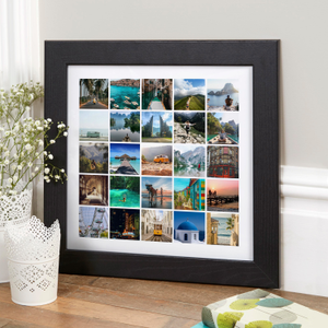 Photo Wall Art Collage 25 Images Square Grid