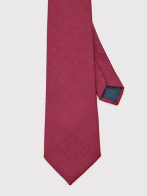 Wine Woven Wool Tie