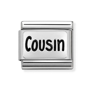 Classic Silver Cousin Family Charm