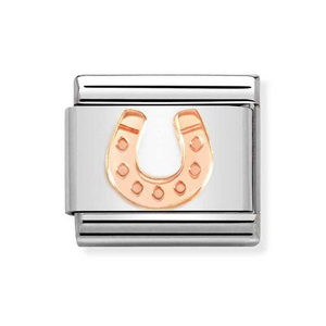 Classic Rose Gold Lucky Horseshoe Charm