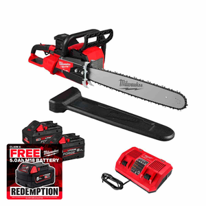Milwaukee M18 F2CHS50-802 18V Dual Battery 50cm Cordless Chainsaw with 2x 8.0Ah Batteries