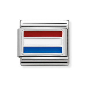 Classic Silver Holland Flag Charm