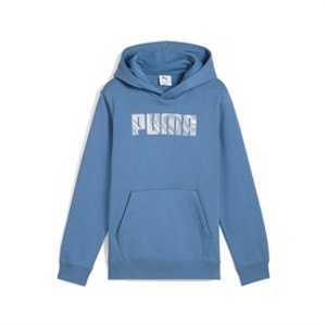 Puma Junior Boys Sportstyle Fleece Hoodie Blue Horizon
