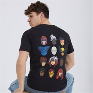 Marvel Mens X-Men Face T-Shirt Black