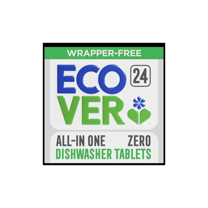 Zero All in One Dishwasher Tablets - Plastic Free (Ecover) 24s