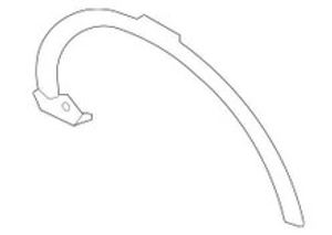 LR140046 - Right Hand Front Wheel Arch Moulding for Discovery Sport (With Painted Lower Body Cladding, 3D Camera) - Fits from MH000001