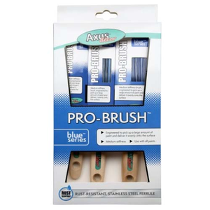 Axus Blue Pro Paint Brush Set 3 Pack