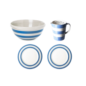 Cornish Blue Pancake Set