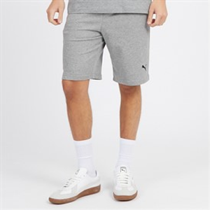 Puma Mens Essentials Small Logo Fleece Shorts Medium Gray Heather
