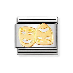 Classic Gold Masks Charm