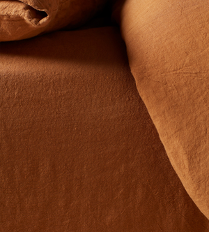 Amber 100% Linen Fitted Sheet