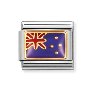 Classic Gold New Zealand Flag Charm
