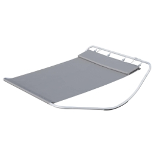 Outsunny Rocking Swing Relaxing Day Bed, Outdoor Double Sun Lounger Hammock, Grey