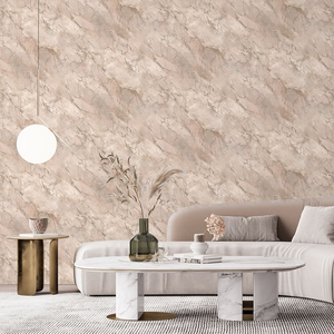 Belgravia Decor Panacea Marble Pink Metallic Wallpaper - 6163