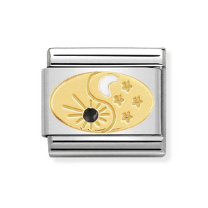 Classic Gold Tao Sun & Moon Charm
