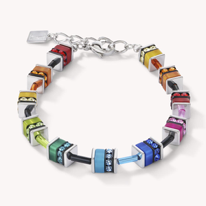 Iconic GEOCUBE Bracelet CZ Cubes Iconic Rainbow