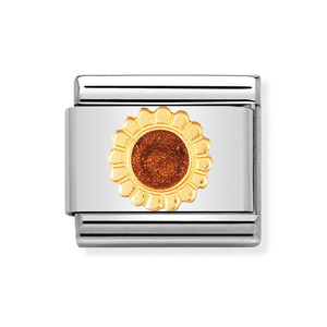 Classic Gold Sunflower Charm