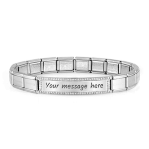 Classic Trendsetter New York Steel CZ Bracelet