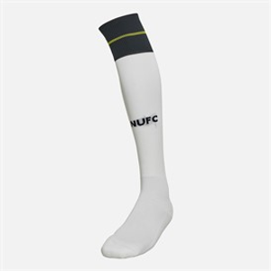 Castore Junior NUFC Newcastle United Third 23/24 Socks Brilliant White/Carbon/Blazing Yellow