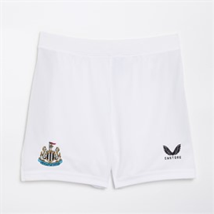 Castore Junior NUFC Newcastle United Home 23/24 Change Shorts Caviar/Brilliant White