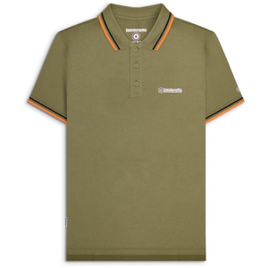 Lambretta Mens Twin Tipped Retro Polo Shirt - M / Khaki