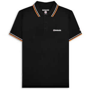 Lambretta Mens Twin Tipped Retro Polo Shirt - 3XL / Black