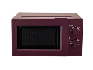George Home GHMON0171BD4W Compact Manual Microwave Oven 17L 700W Burgundy