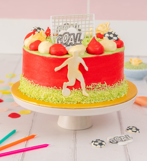 Football Cake - Medium / Red / Double Chocolate
