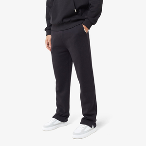 Split Open Hem Jogger | Black