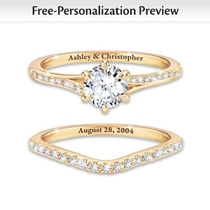 Love's Destiny 1 Carat Bridal Ring Set