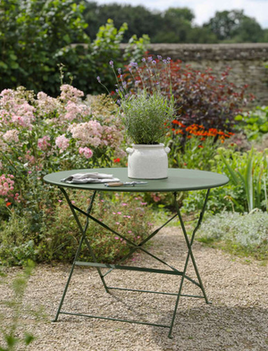 Rive Droite Bistro Table - Steel, Thistle Green, Large