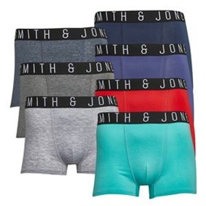 Smith And Jones Mens Rioga Seven Pack Boxers Assorted