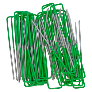 Woodside Galvanised Steel Artificial Grass/Turf U-Pins/Weed Membrane Staples x 50