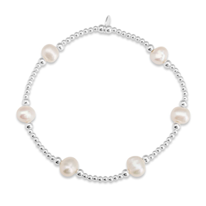 Signature Silver Pearl Bead IMERAKI Bracelet