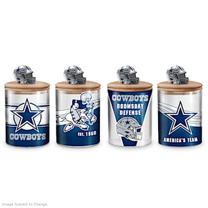 Dallas Cowboys Glass Canister Collection