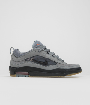 Nike SB Orange Label Air Max Ishod Shoes - Cool Grey / Black - Cool Grey - Dark Grey