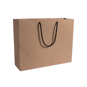 Extra Large Landscape Black Paper Gift Bag With Rope Handles