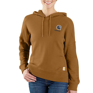 TENCEL Fiber Loose Fit Graphic Hooded Sweatshirt